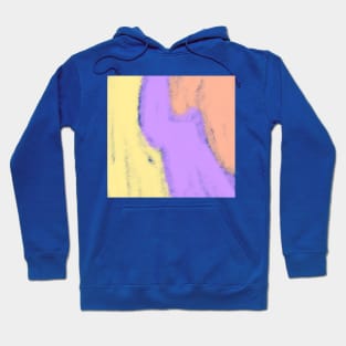 Yellow purple red watercolor art design Hoodie